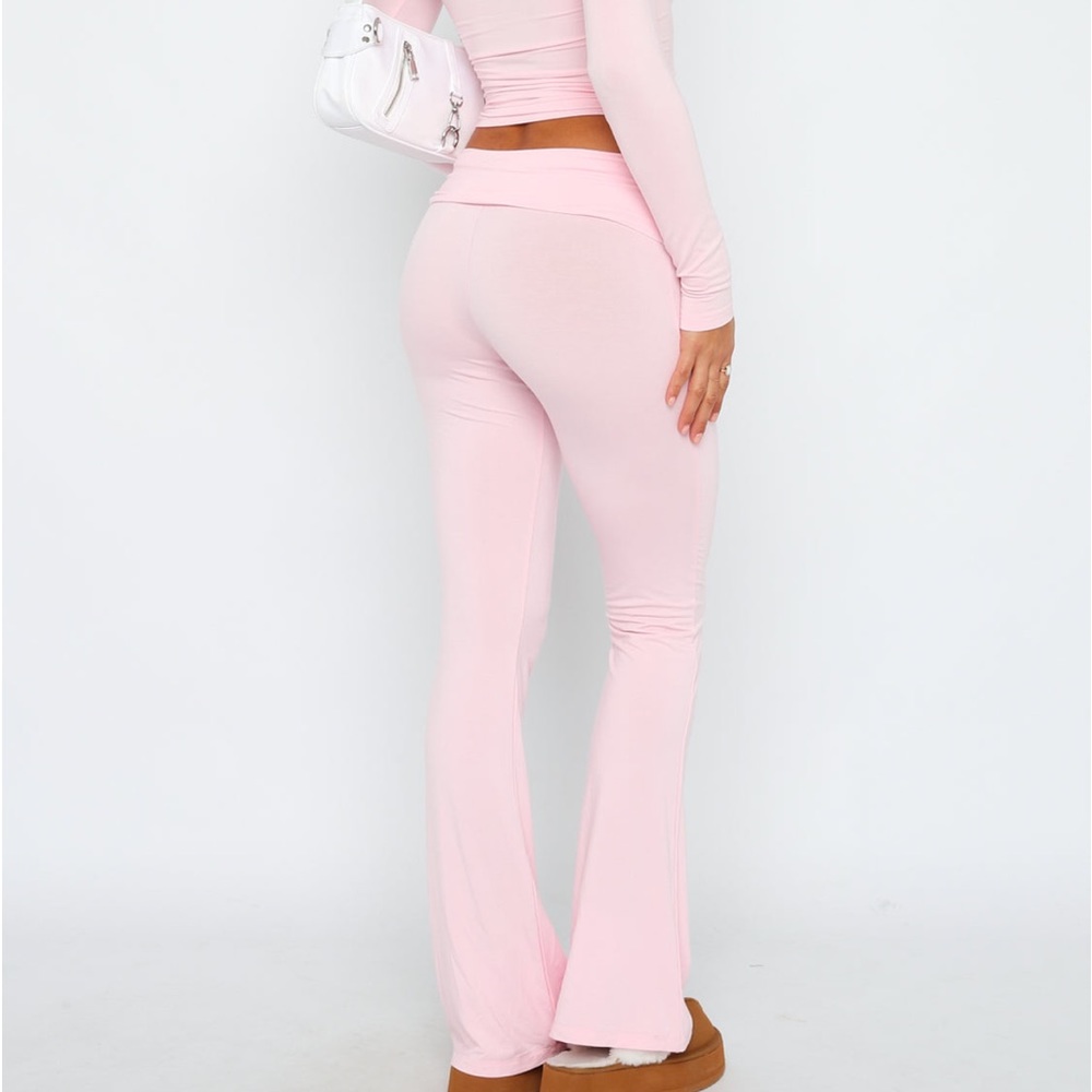 NWT White Fox Boutique Don't You Worry Pants Baby Pink